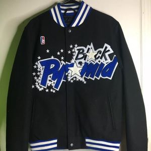 Black Pyramid Varsity Jacket Mens Medium.